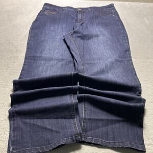 Y2K 2000s Beyond Baggy Jeans Womens 14 38x28 Rhinestone Hamilton Wide Leg Baggie